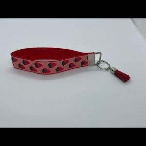 Cute strawberry keychain handmade